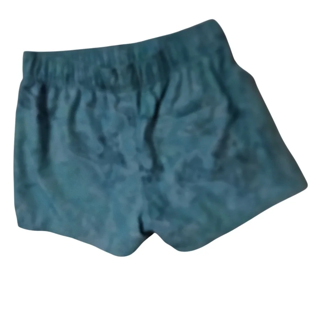 Huk Performance Shorts Camo Light Kids Kids Medium Blue Elastic Waist Fishing